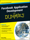 Facebook Application Development For Dummies (eBook)